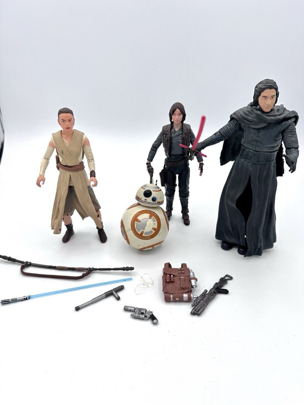 Disney Star Wars Elite Series Die Cast 4 Figures Lot Kylo Ren Rey BB-8 Jyn Erso